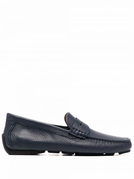 Slip-on skinn loafers Bally blå