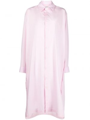 Βαμβακερή φόρεμα Lemaire ροζ