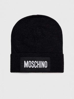 Кашемировая шапка Moschino черная