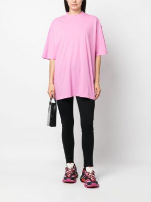 T-krekls Balenciaga rozā