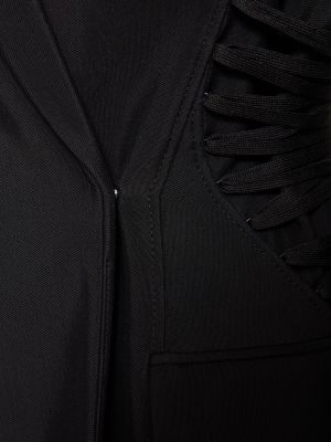 Viskózová bunda Mugler čierna