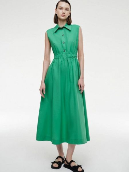 Платье-рубашка Y.o.u. зеленое