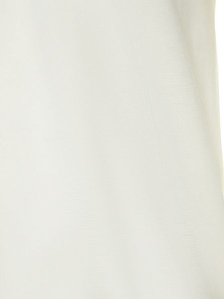 Krepová džerzej bavlnená košeľa Jil Sander biela