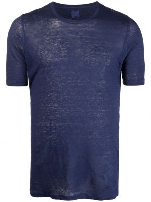 Lininis marškinėliai 120% Lino mėlyna