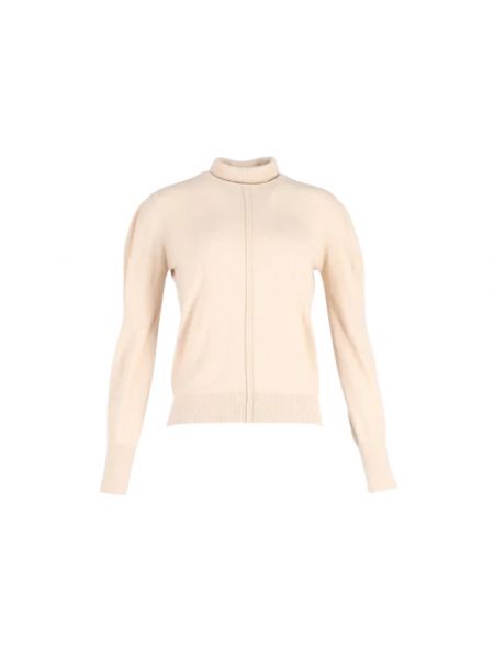 Top wełniany Chloé Pre-owned beżowy