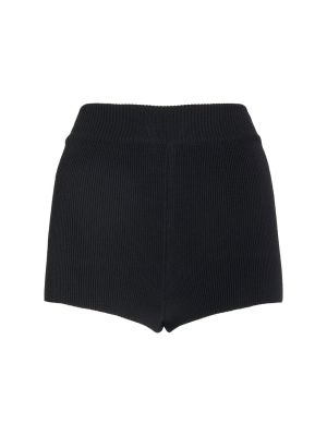 Pantalones cortos de algodón Ami Paris negro