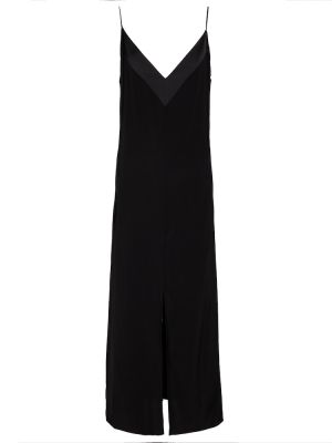 Платье макси с V-образным вырезом Victoria, Victoria Beckham, черное
