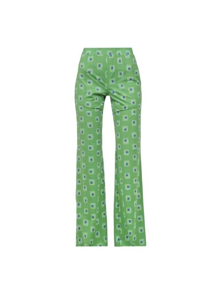 Proste spodnie Maliparmi zielone