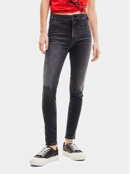 Jeans skinny slim Desigual noir