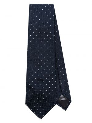 Svilena kravata na točke Paul Smith plava