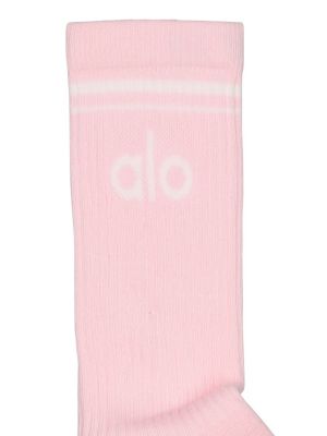 Памучни чорапи Alo Yoga розово