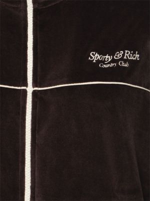 Giacca di pile Sporty & Rich marrone