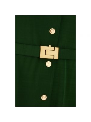 Vestido camisero de tela jersey Tory Burch verde