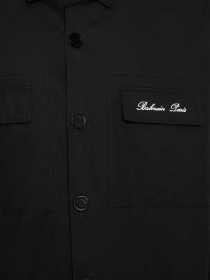 Hemd aus baumwoll Balmain schwarz