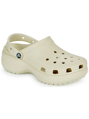 Classico zoccoli con platform Crocs beige