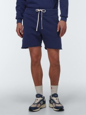Pantaloncini sportivi di cotone Les Tien blu