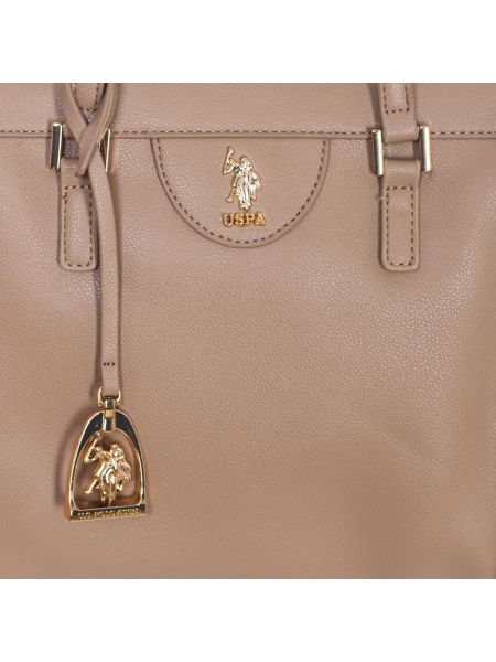 Shopper handtasche mit reißverschluss U.s. Polo Assn. beige