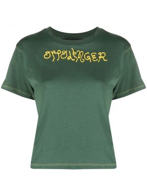 Памучна тениска Ottolinger зелено