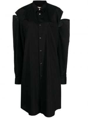 Klasická bavlněná košile s knoflíky Comme Des Garçons - černá