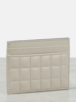 Kožená peněženka Saint Laurent bílá