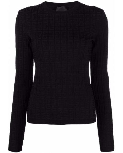 Jersey de tela jersey de tejido jacquard Givenchy negro