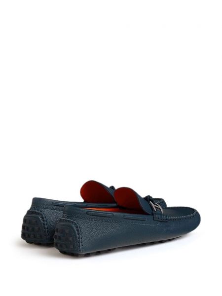 Nahast loafer-kingad Hermès Pre-owned sinine