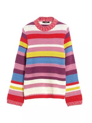 Полосатый свитер с воротником-стойкой Weekend Max Mara, мультиколор