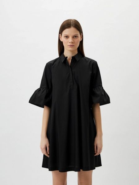 Платье-рубашка Emme Marella черное