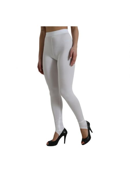Leggings de cintura alta Dolce & Gabbana blanco