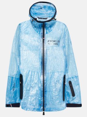 Płaszcz przeciwdeszczowy Moncler Grenoble, niebieski