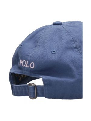 Czapka z daszkiem klasyczna sportowa Polo Ralph Lauren niebieska