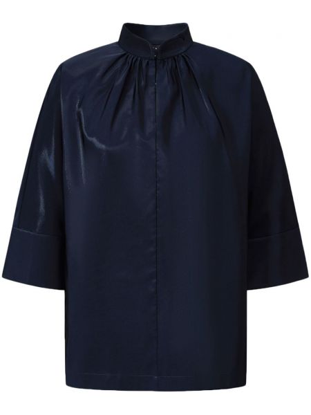Bluse mit plisseefalten Shanghai Tang schwarz