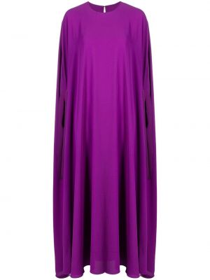 Dolga obleka z draperijo Bambah vijolična