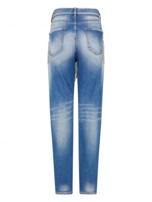 Jeans skinny à franges slim Dsquared2 bleu