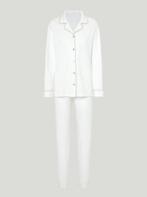 Pijama de algodón Iora Lingerie blanco