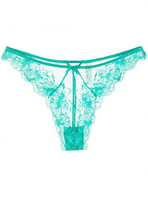 Tangas de encaje Fleur Du Mal verde