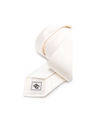 Corbata con bordado de seda Dolce & Gabbana blanco