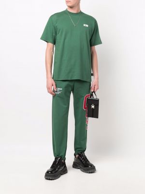 Pantalones de chándal con bordado Gcds verde