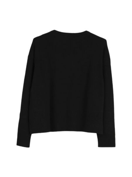 Jersey de lana de cachemir de tela jersey Iblues negro