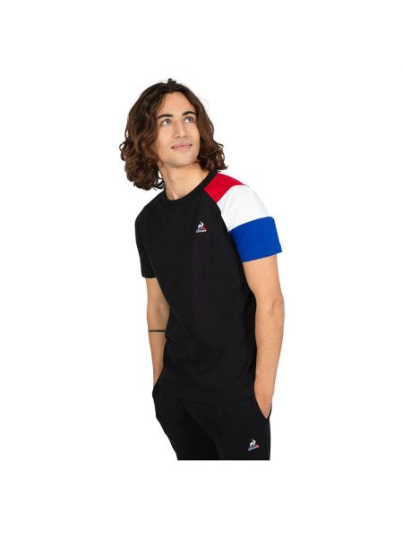 Черная футболка с коротким рукавом Le Coq Sportif