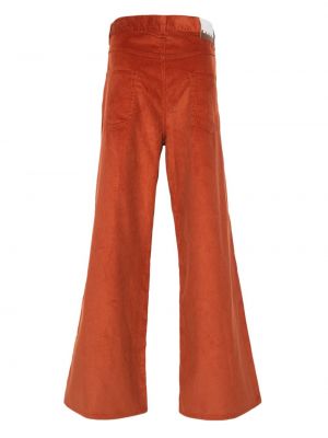 Spodnie sztruksowe Marni pomarańczowe