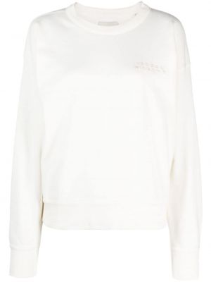 Sweatshirt mit stickerei mit rundem ausschnitt Isabel Marant weiß