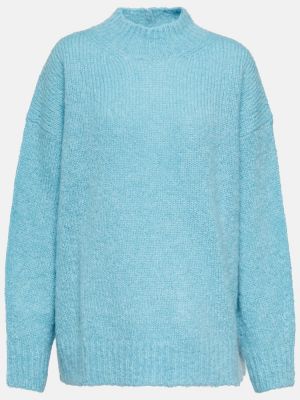 Пуловер от мохер Isabel Marant синьо