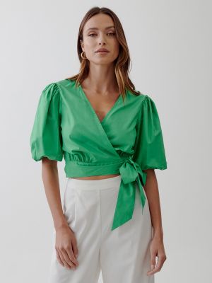 Camicia Tussah verde