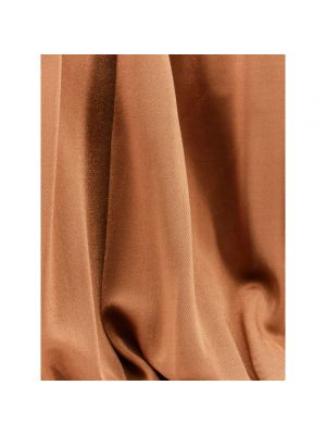 Vestido largo Semicouture marrón