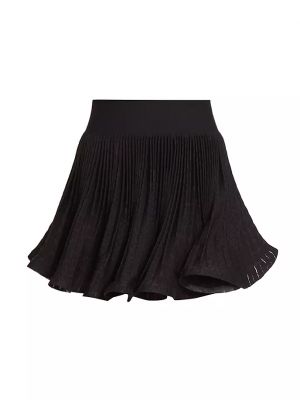 Плиссированная юбка мини с принтом Alaïa