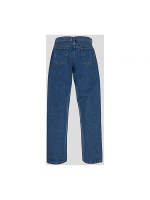 Proste jeansy bawełniane A.p.c. niebieskie