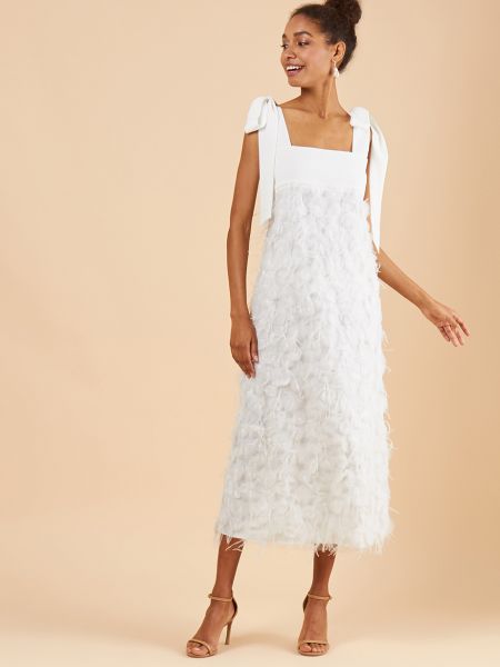 Платье с бантами M 12storeez - Белый