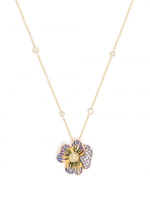 SICIS JEWELS sapphire pendant necklace - Oro