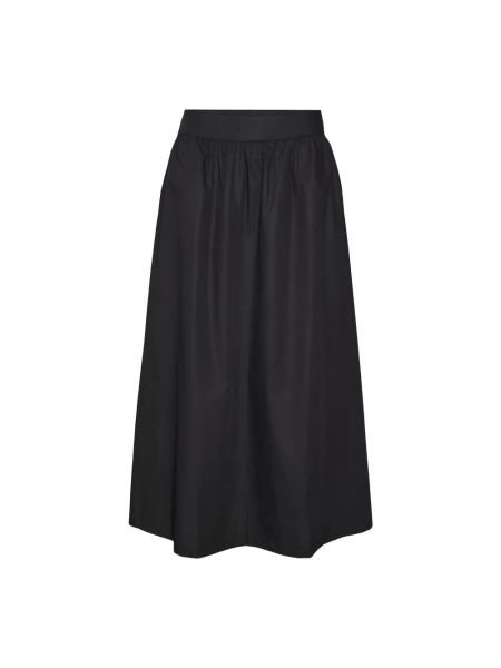 Spódnica midi bawełniana Vero Moda czarna